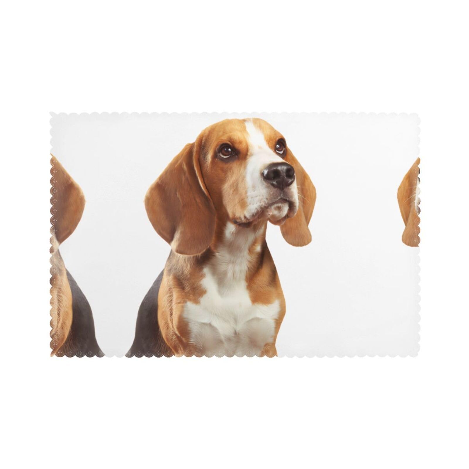 Dog Printed table mat set (6 pieces) - Aesthetic upgrade for family gatherings and hotel banquets
