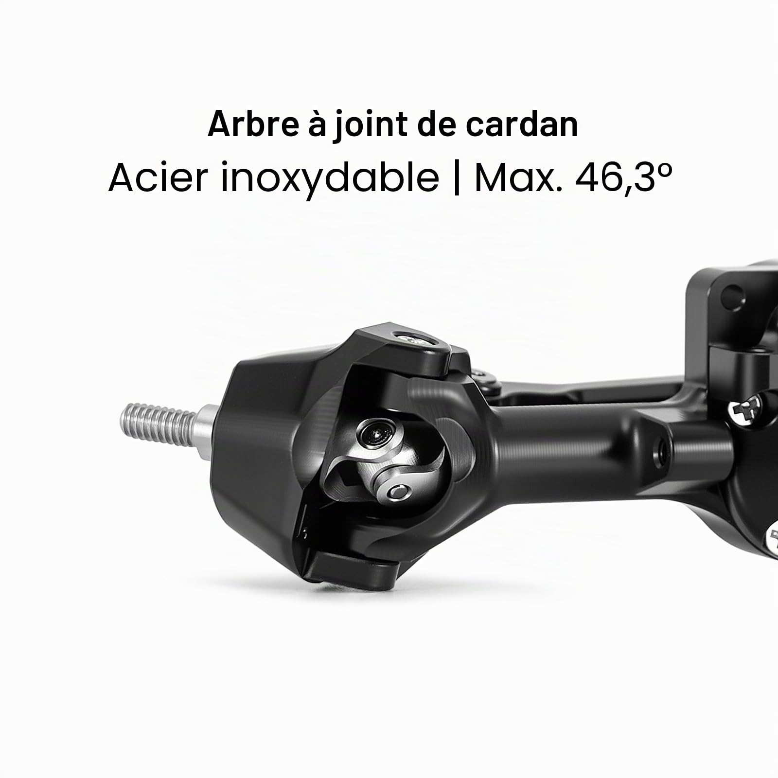 INJORA Essieux Planet +3mm avec Fusées d'essieu en Laiton pour 1/30 Axial SCX30