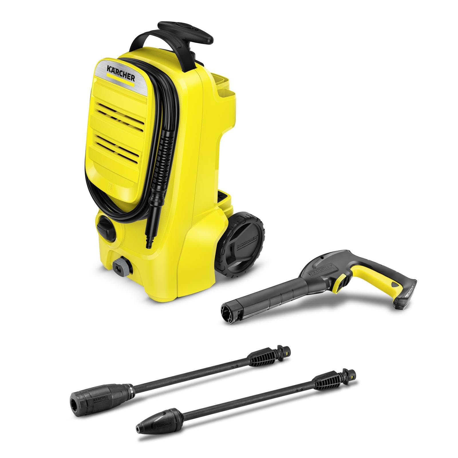 Kärcher Hidrolimpiadora K 3 Compact, presión: máx.120 bar, caudal: 380l/h, rendimiento superficie: 25m²/h, filtro agua, peso: 4kg, manguera alta presión y pistola, boquilla turbo, lanza pulverizadora