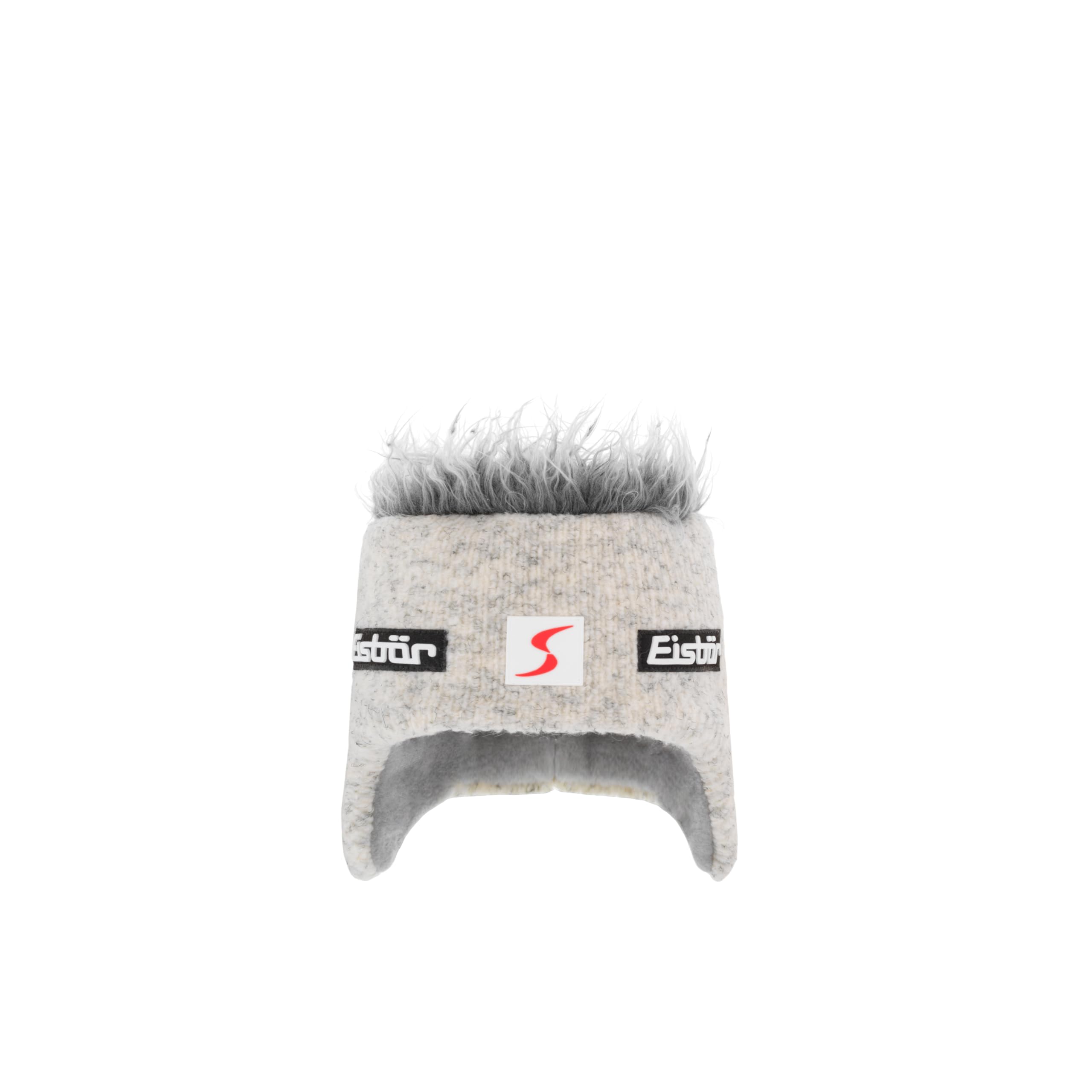 Eisbär Cocker Skipool Wintermütze Damen/Herren - Made in Austria Zottelhaarmütze Snowboardmütze Strickmütze mit Futter, Futter Herbst-Winter Winter