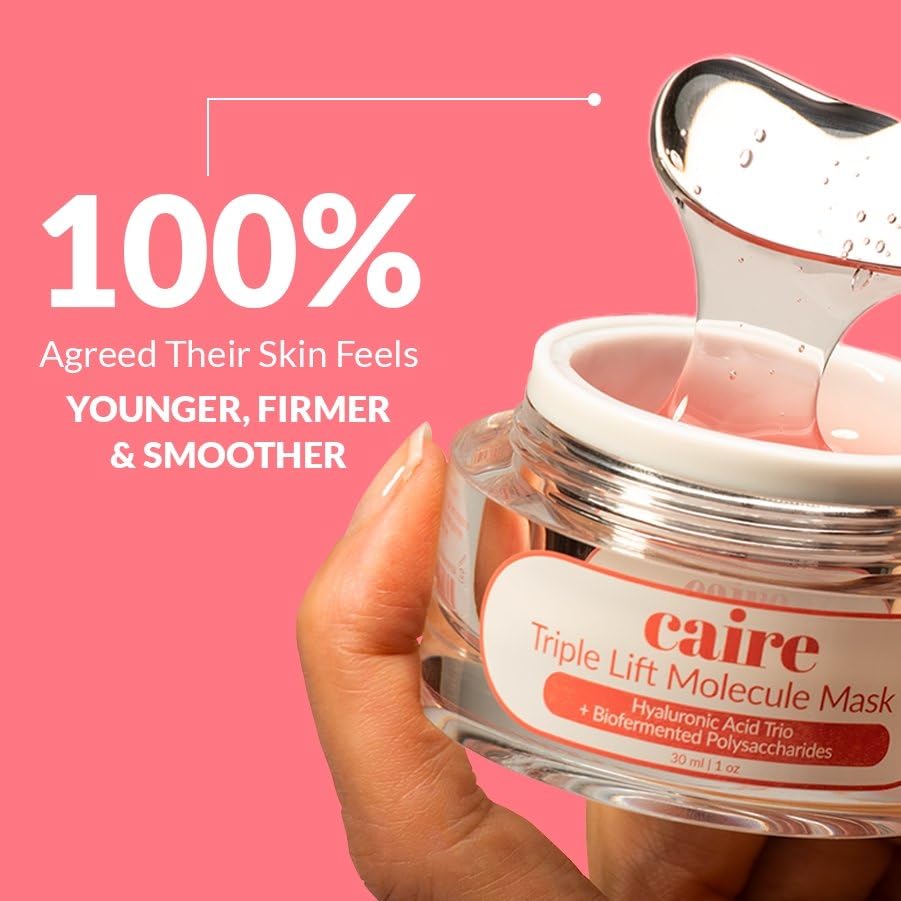 Miniatura 2 de Caire Máscara de molécula de gel de ácido hialurónico antienvejecimiento, mascarilla de molécula de elevación de cara, gel hidratante para cara,