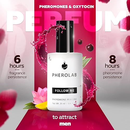 Miniatura 4 de PHEROLAB FollowMe - Colonia de feromonas para mujer +oxitocina Colonia de aceite con infusión de feromonas de primera calidad, perfume para mujer