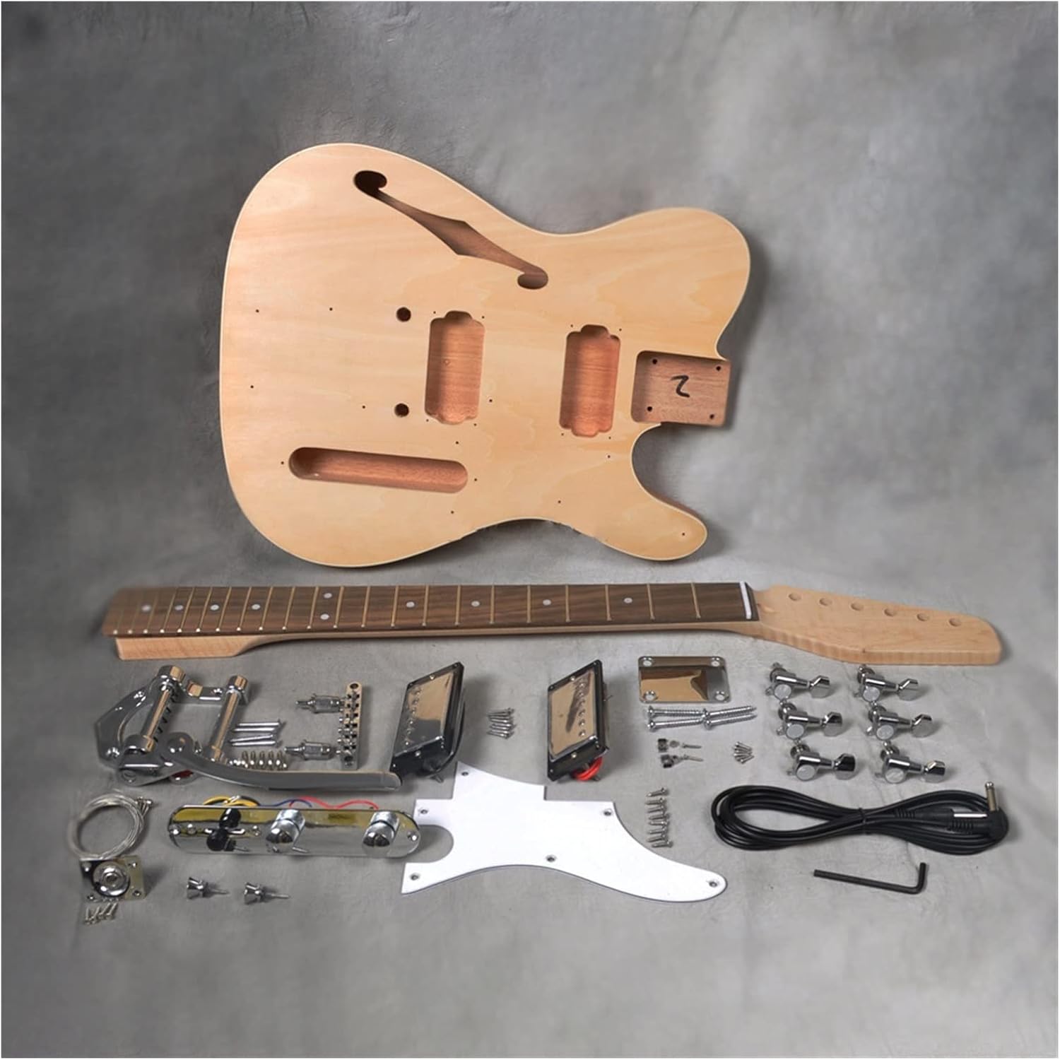 TSTS Unfinished SemiHollow Mahogany Basswood Body DIY