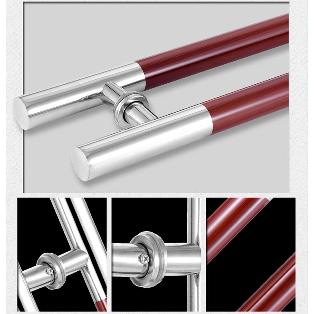 Maniglia per porta scorrevole per porta del fienile Ferramenta per porta, maniglia a tubo tondo in acciaio inossidabile resistente Maniglia per porta in vetro per hotel semplice per ufficio