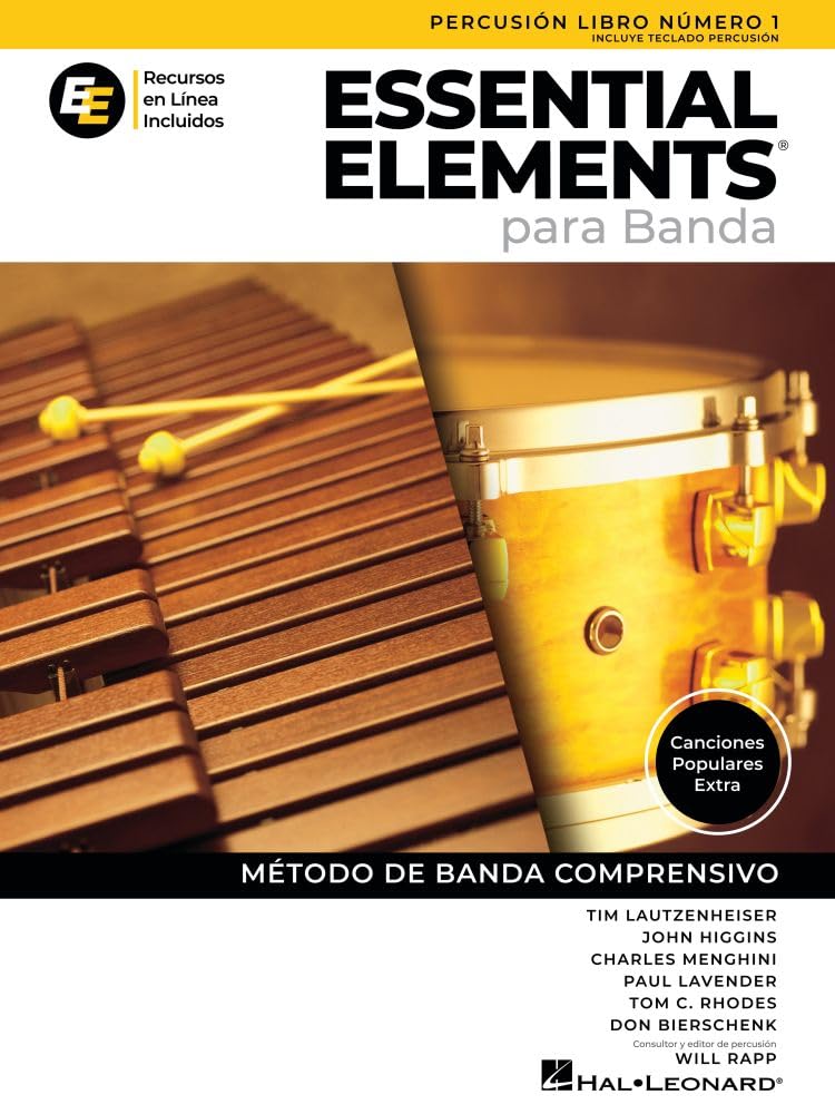 Essential Elements para Banda-Percusión Lib1: De Teclado) En EspañOl - Recursos En Linea Incluidos