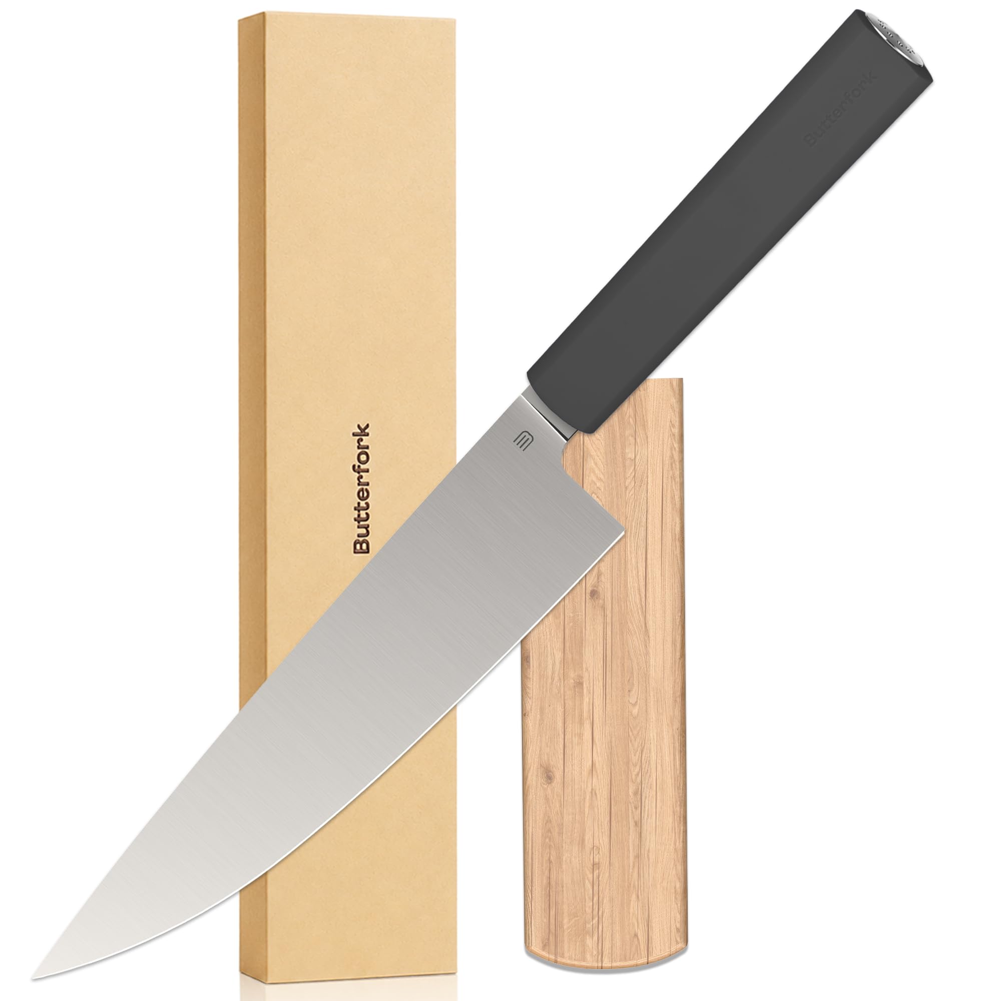 8 Inch Chef Knife, Kitchen Knife with AR-RPM9 Steel & Ergonomic ABS Handle — Amazon image 26