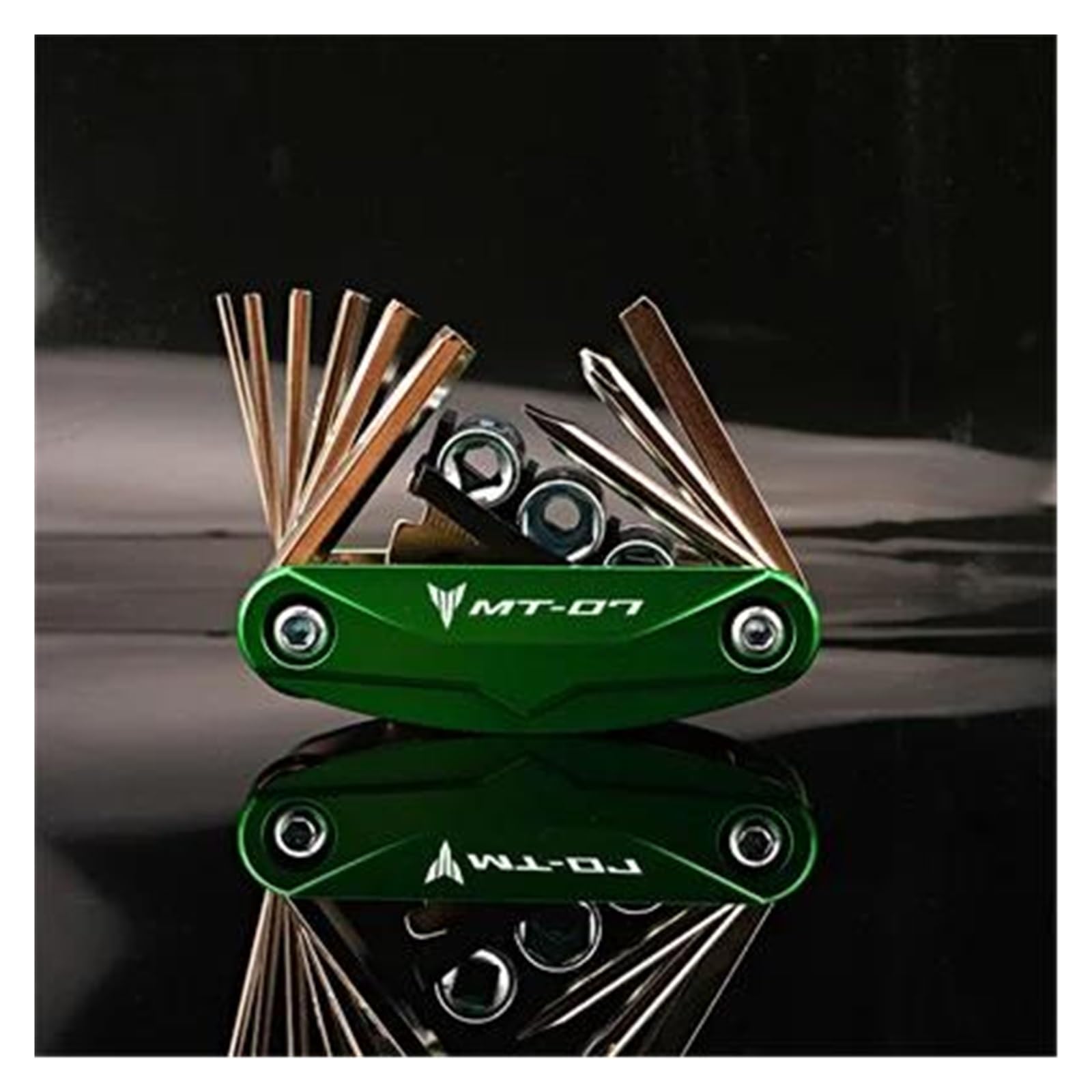 Screwdriver Wrench Tool Repair Screwdriver for Yamaha MT-07 FZ-07 MT 07 FZ07 FZ 07(Green)