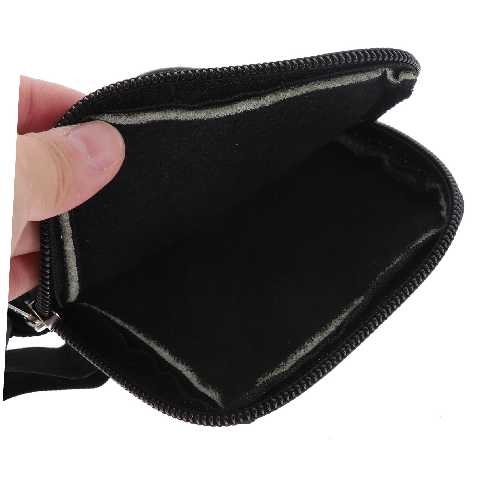 TOYANDONA 5 Stück Cup-Tasche Wasser Im Freien Wandern Beutel Flasche Schlank Reisen Handhaben Kleine Taschentasche Tasche Mit Riemen Reißverschlusstasche Segeltuch Black