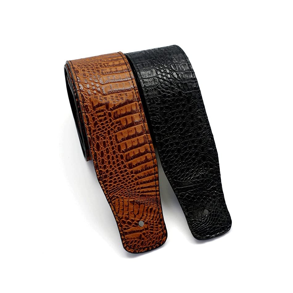 ZTTTD Sangle de Guitare élargie de Guitare Folklorique Puan Accessoires d’instruments de Sangle Marron Noir en Cuir… - Les Beatles, Paul McCartney, John Lennon, RIngo Starr, George Harrison ZTTTD Sangle de Guitare élargie de Guitare Folklorique Puan Accessoires d'instruments de Sangle Marron Noir en Cuir… – Image 5