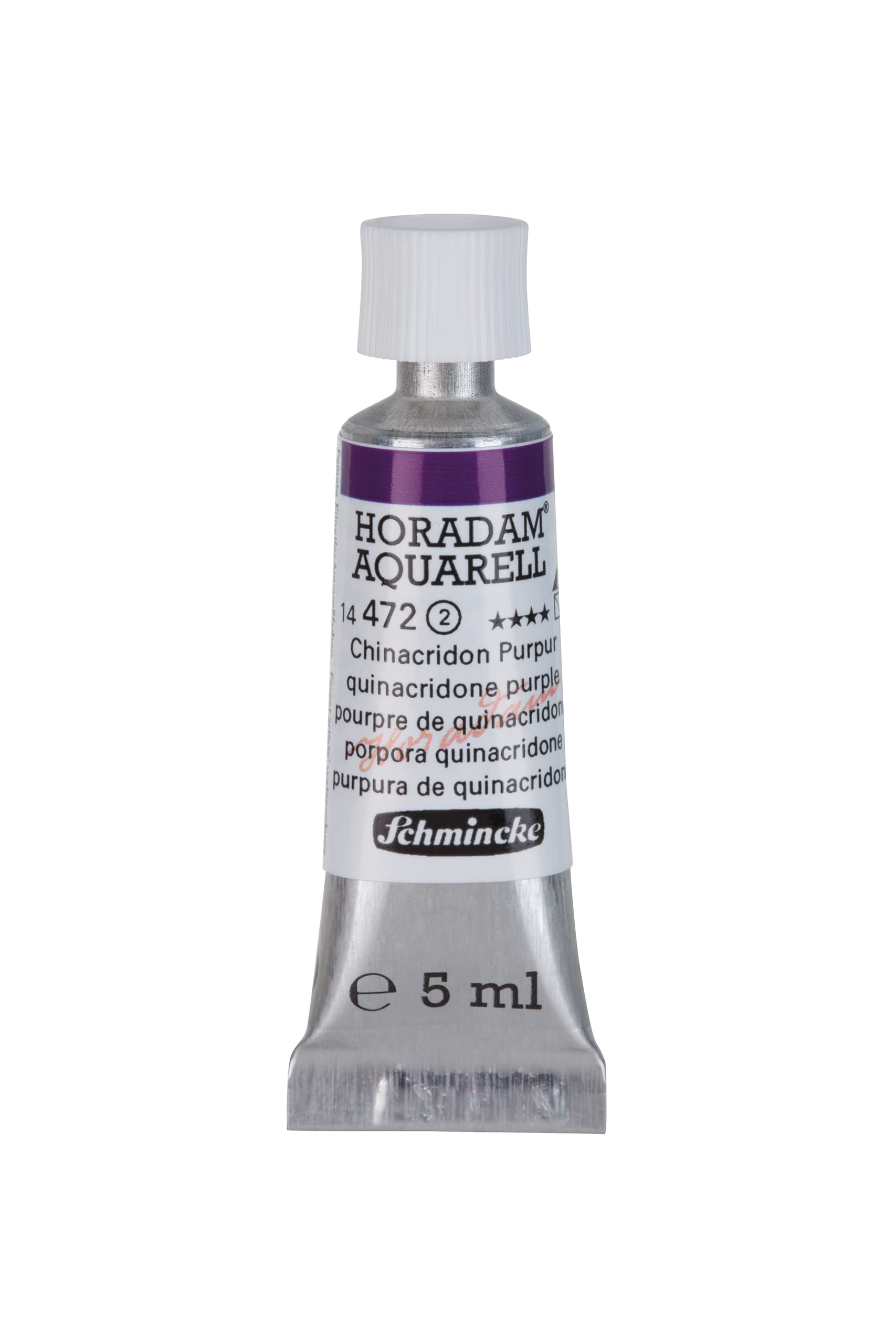 Schmincke Farba akwarelowa Horadam Aquarell - 472, Quinacridone Purple, 5 ml