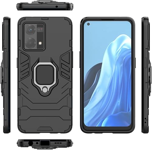 Funda para Oppo Reno 7 4G, soporte magnético para automóvil para Oppo Reno7 4G CPH2363 F21s Pro 4G CPH2461 F21 Pro 4G, color negro