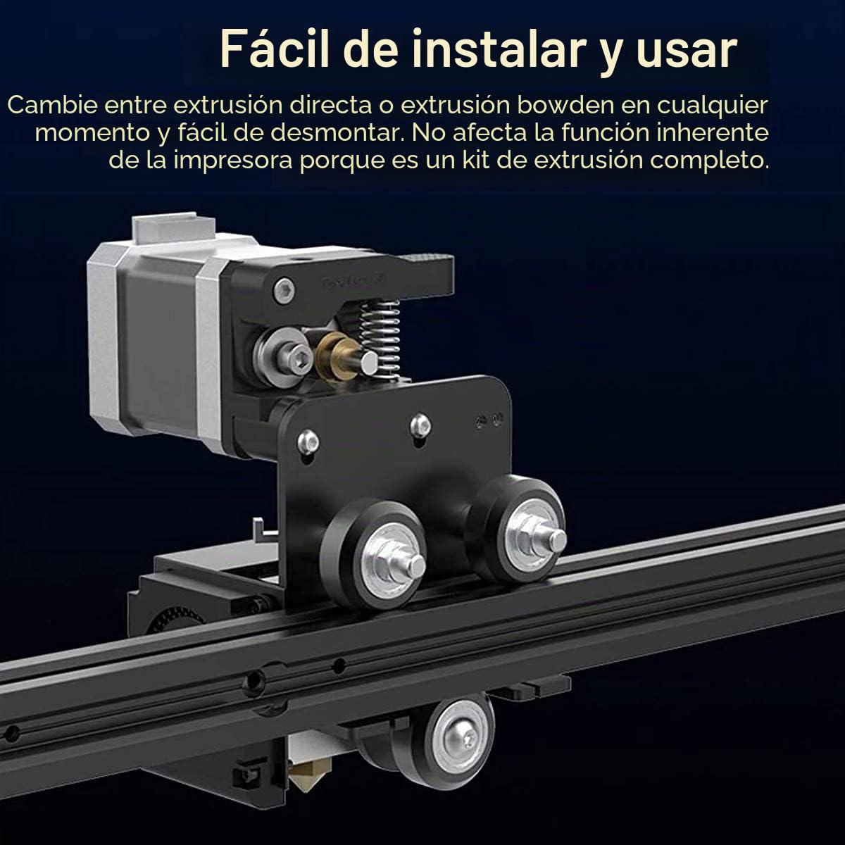 Creality Upgraded Direct Extruder Kit for Ender 3, Ender 3 Pro, Comes with 42-40 Stepper Motor, 1.75mm Direct Drive Extruder, Fan and Cables Support Flexible Filament