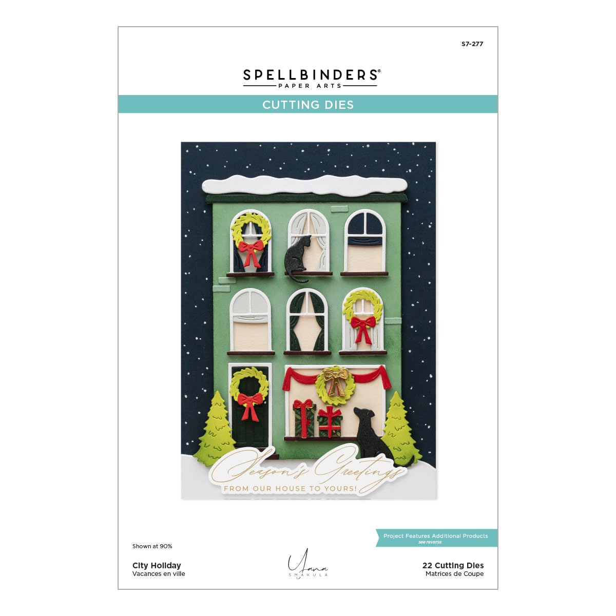 City Holiday Etched Dies from The City Holiday Collection by Yana Smakula