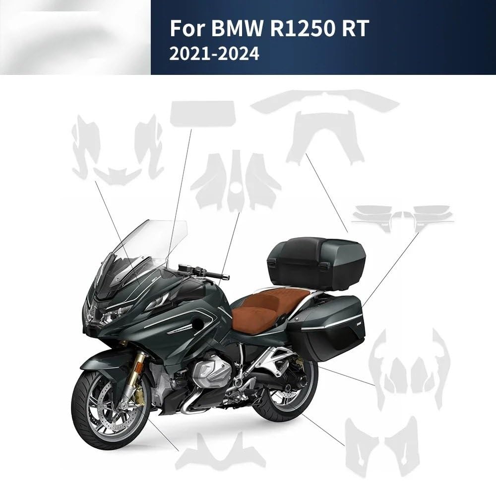 osłona reflektora Części Do R1250RT 2021-2024 Kompletny Zestaw Do Ochrony Lakieru TPU PPF osłona grilla reflektora