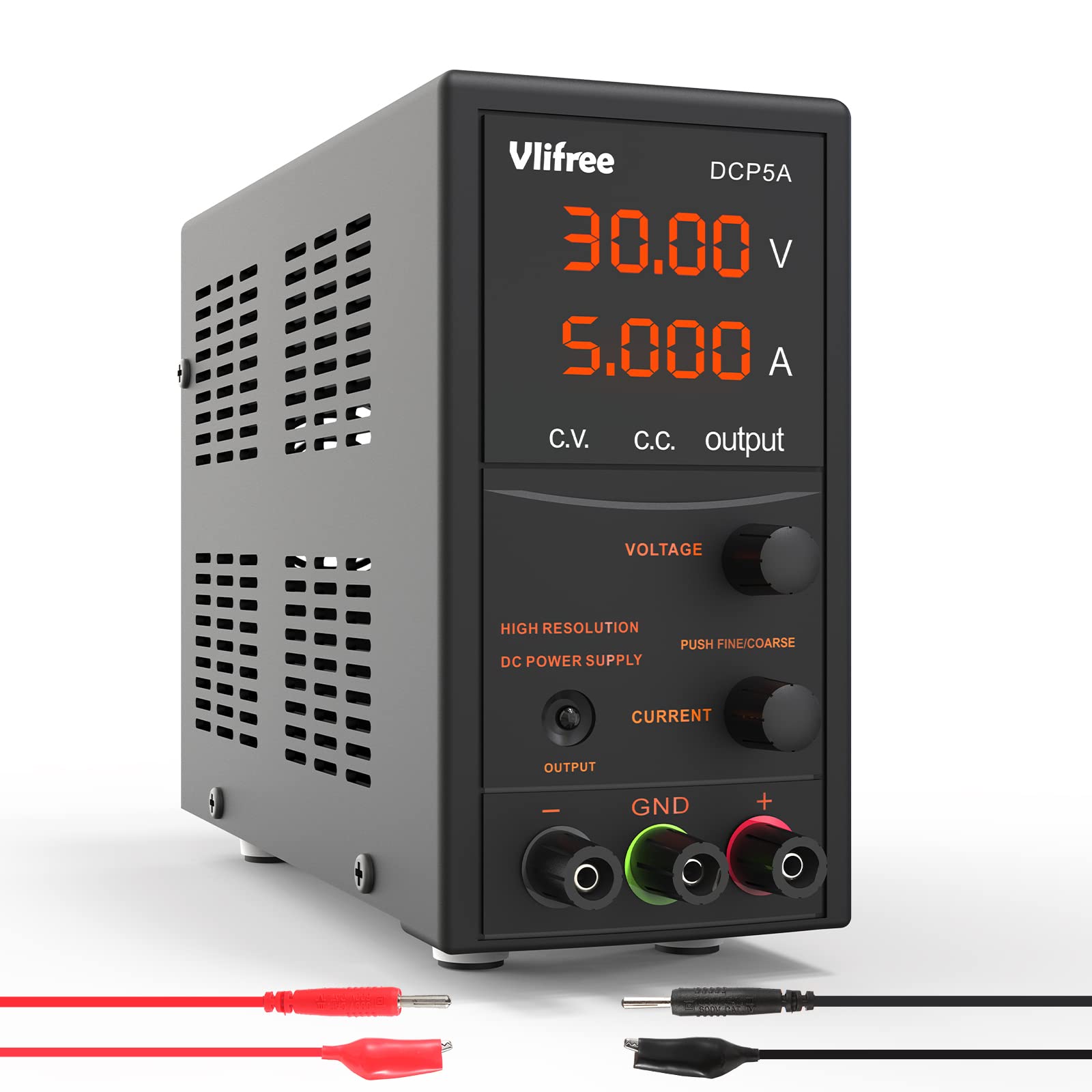 DC Power Supply Variable, Vlifree 30V 5A Adjustable Switching DC Bench