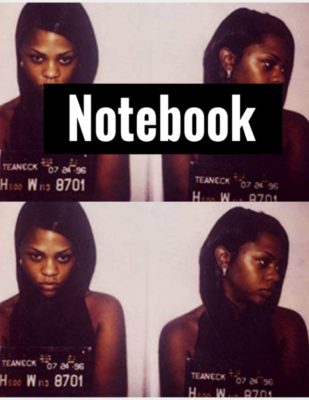 Lil Kim Mugshot Notebook (8.5"x11') 100 page College ruled paper