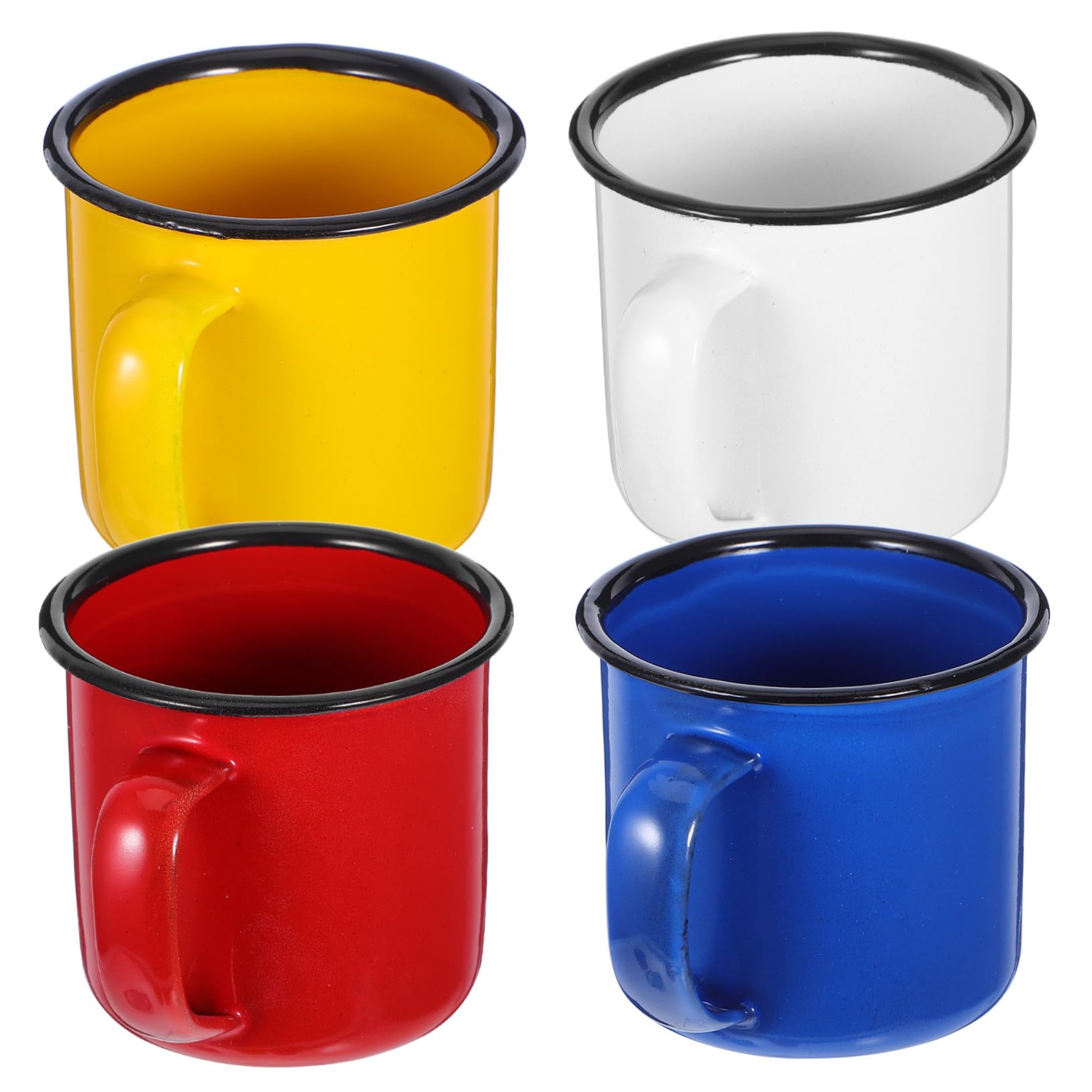 Gadpiparty Emaillierter Kaffee Teebecher im Vintage Stil