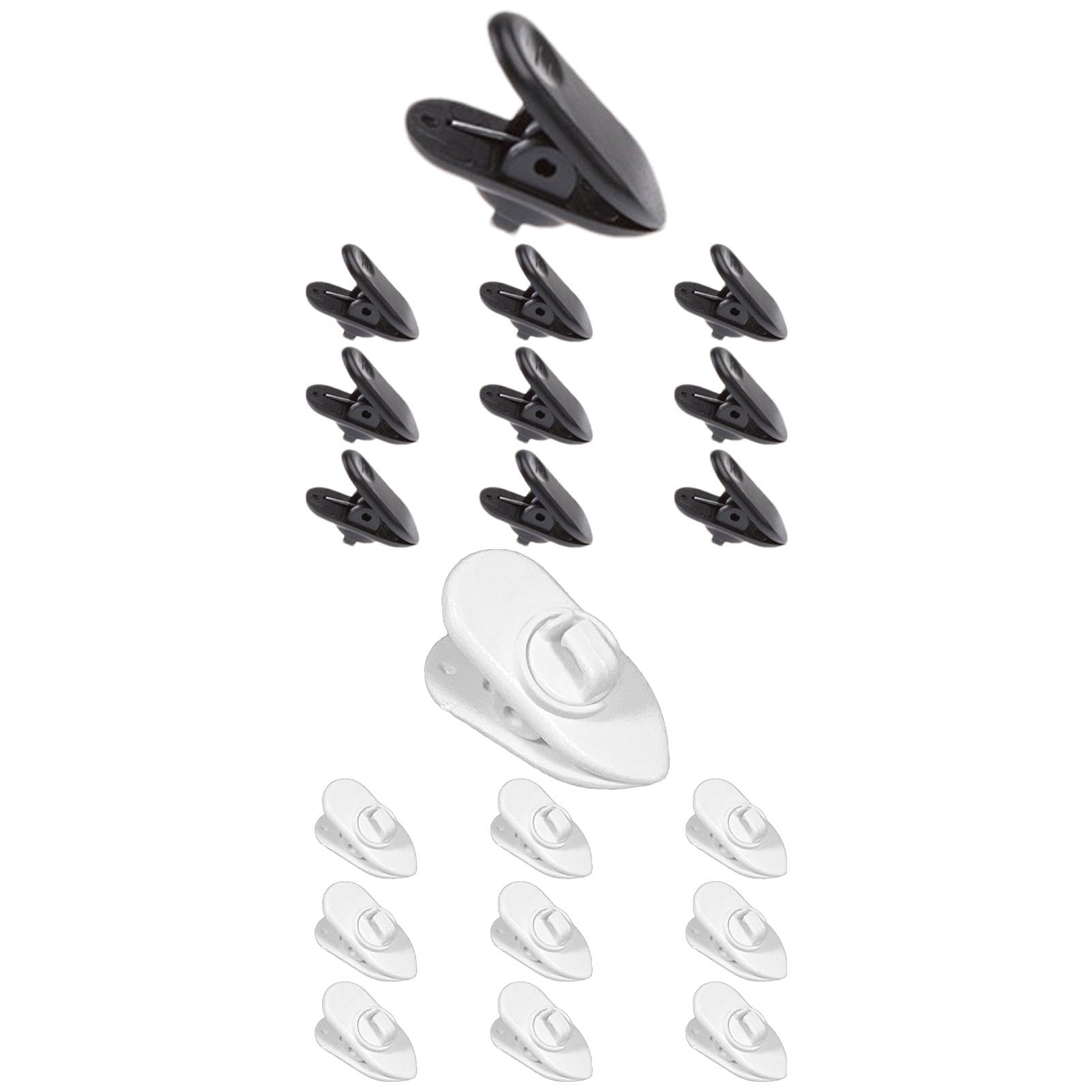 Clips Pour Fixer Le Câble Des Écouteurs Sur Le Col - Lot De 6 Serre-Câbles Anti-Émêlement