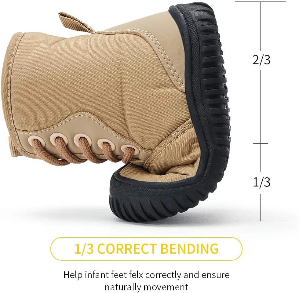 BMCiTYBM Toddler Baby Winter Snow Boots Boy Girl Faux Fur Warm Non Slip First Walking Infant Shoes - Image 5