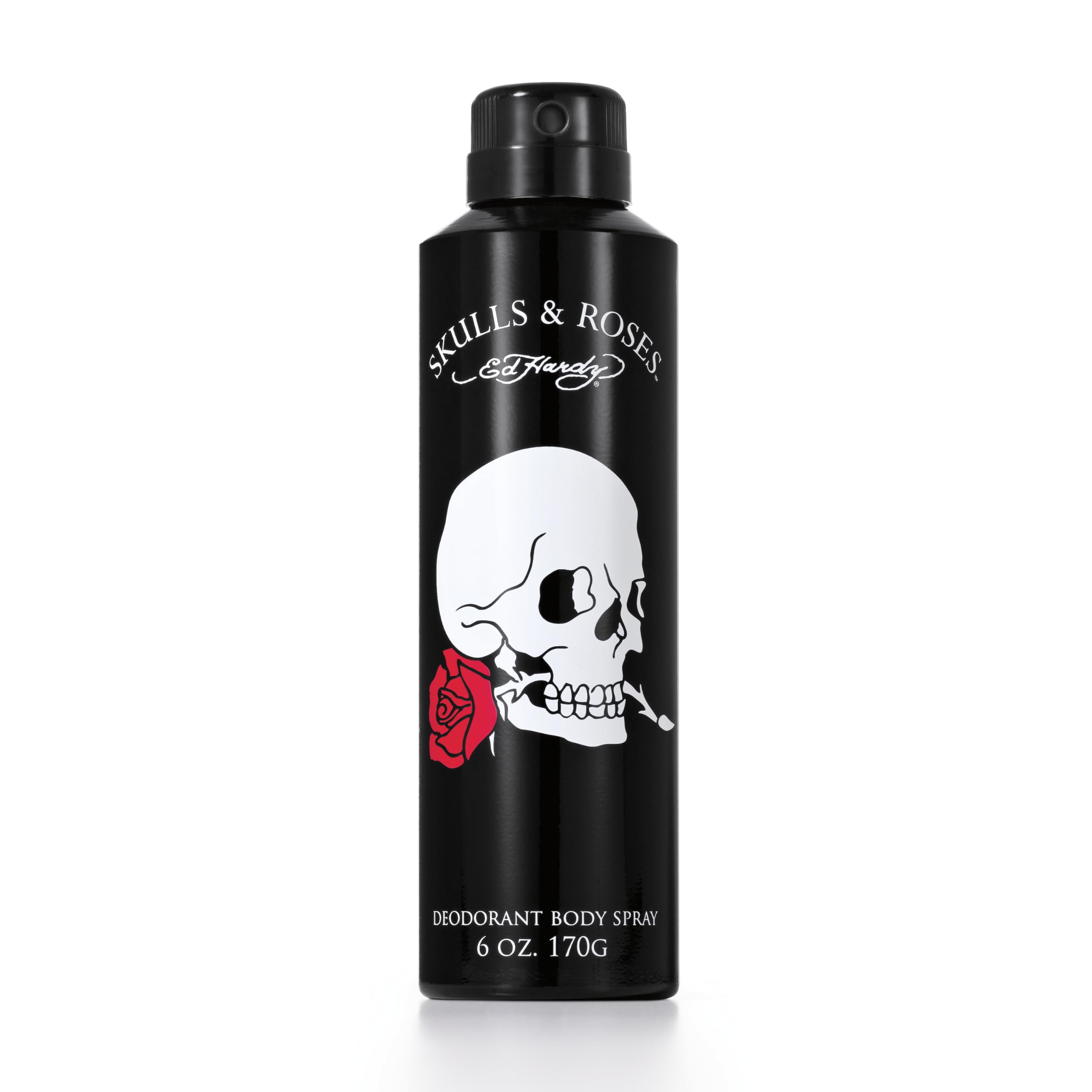 Ed Hardy Skulls and Roses Deodorant Body Spray, 6.0 Ounce Skulls & Roses