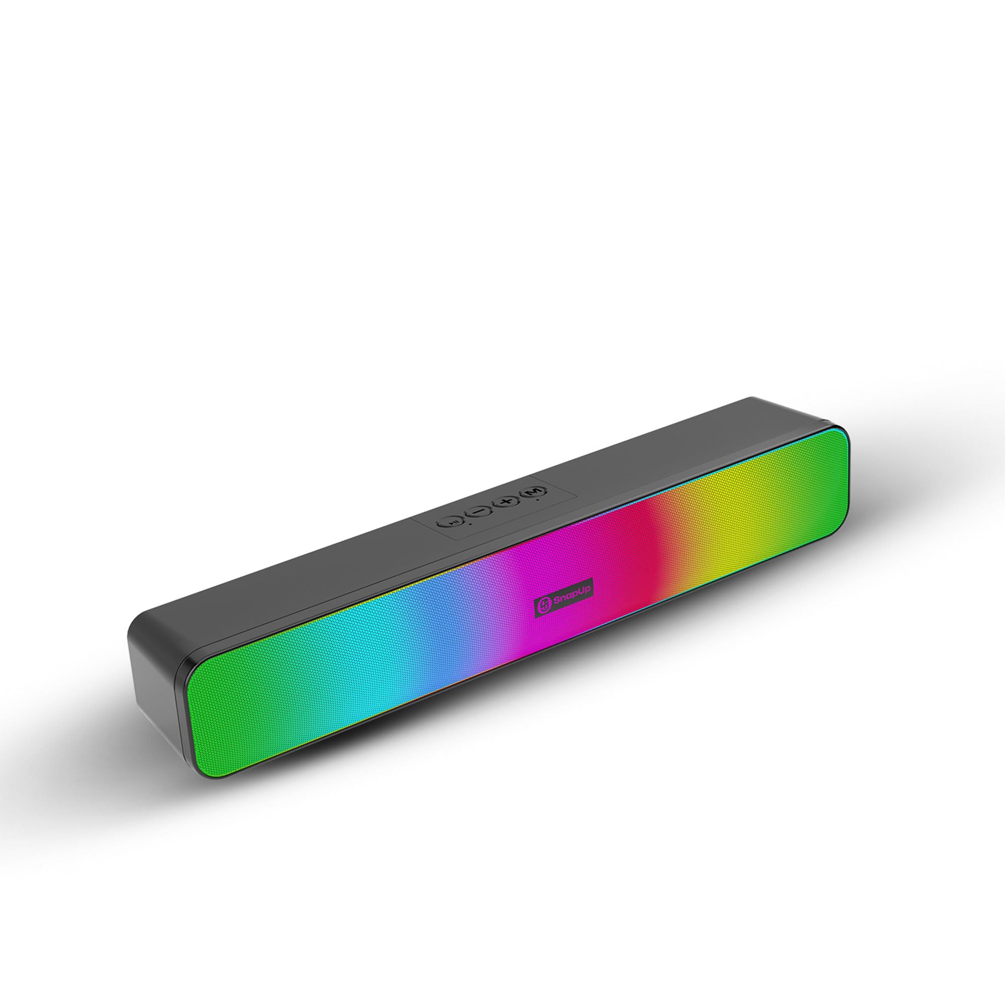 Boom Flash 20W Soundbar with Upto 8Hrs Non-Stop Music, Sound Bar for Television and Multiple Compatibility Modes, Deep Bass, Powerful Sound - Visibing Black-picture-29