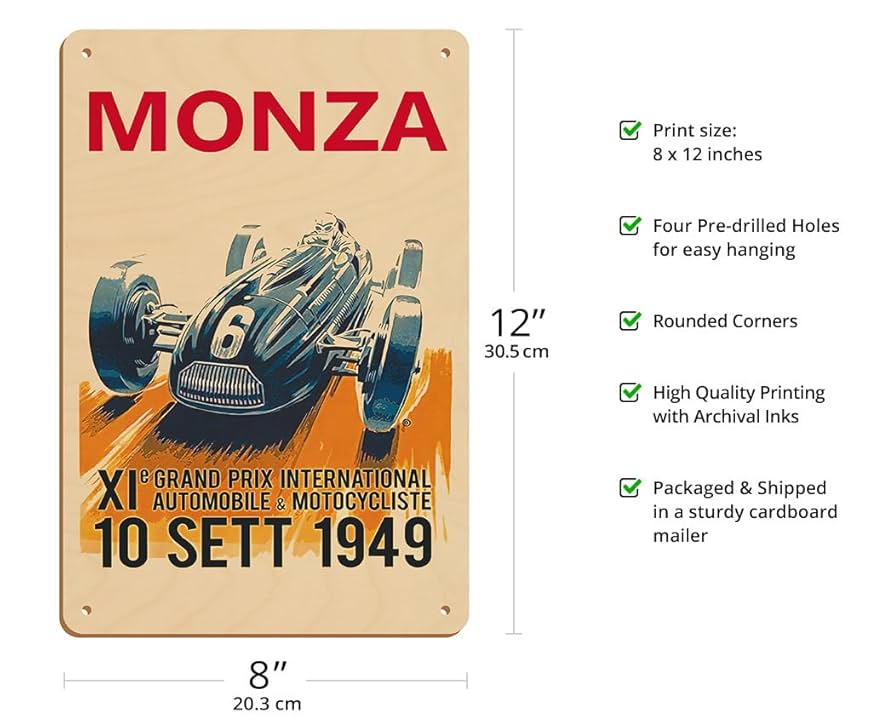 Amazon.com: 1949 Monza Grand Prix - Vintage Car Racing
