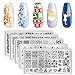 BORN PRETTY Rectangle Nail Stamping Plates Christmas Nail Art Snow Geometric Animal Fashion Theme