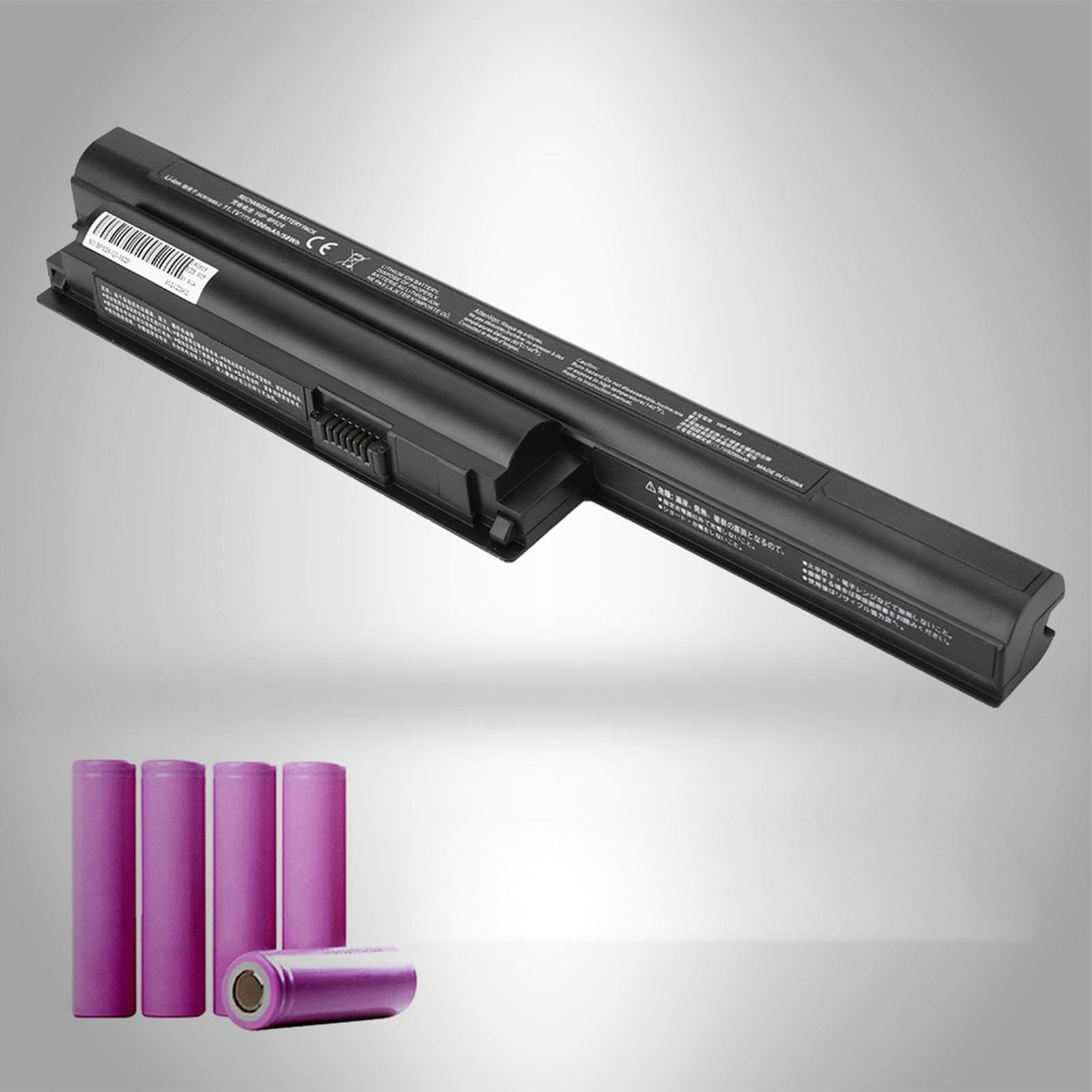 Ejoyous Batteria per Laptop Sostitutiva per, 5200mAh