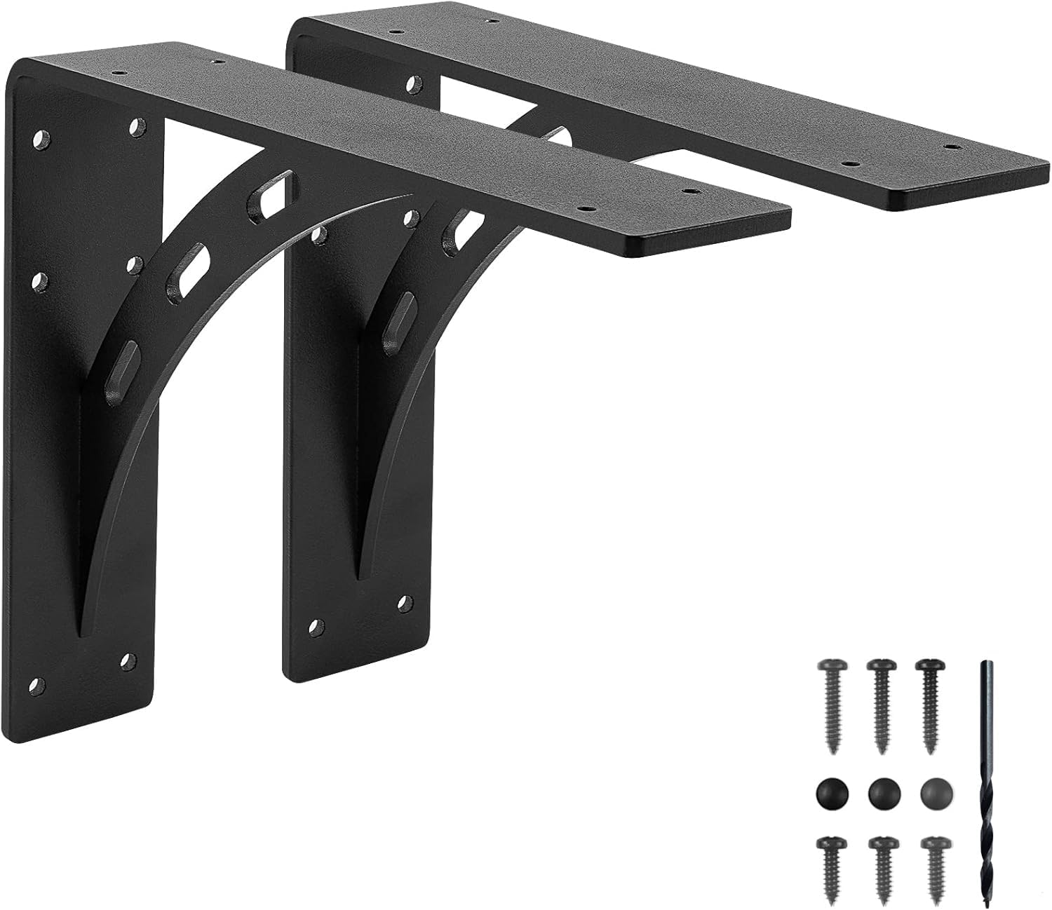 12 inch x 10 inchHeavy Duty Shelf Brackets , Metal Mantel Brackets (Set of 2) Fireplace Mantel Brackets - Countertop Support , Max Load 1100 Lbs (12 ‘’ x 10’‘)