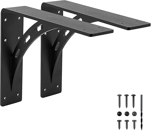 12"x10"x2.5" Heavy Duty Shelf Brackets, Max Load 1100 LBS, Premium
