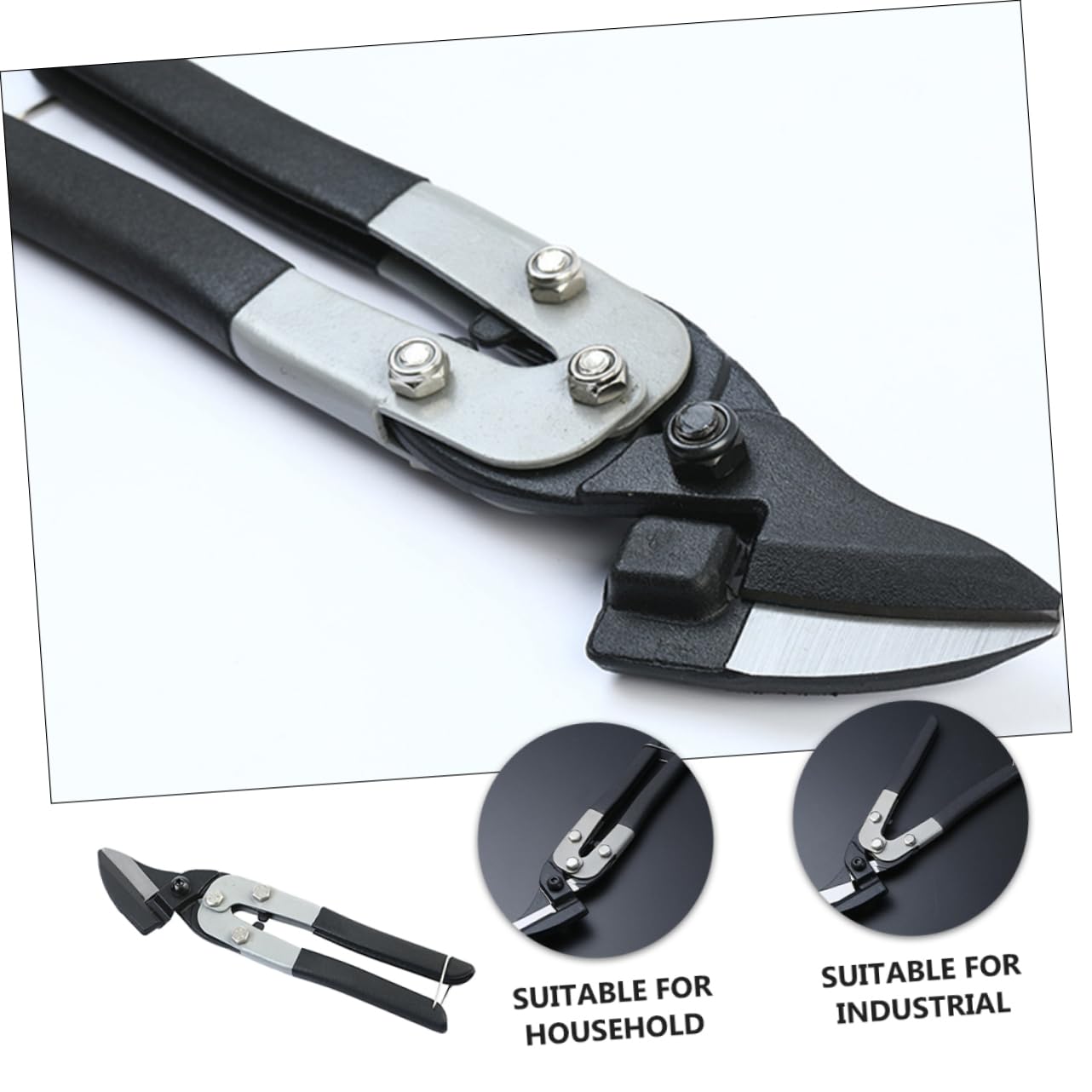 HOMSFOU Tijeras Chapa Hierro Tijeras Hojalatero Inoxidable Cortador Industrial