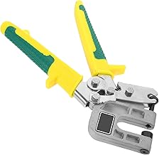HEALEEP 1Pieza Pinzas de Ajustables Carpintería Herramienta Manual de Perforación y Engarzado de Color Amarillo Ergonómico