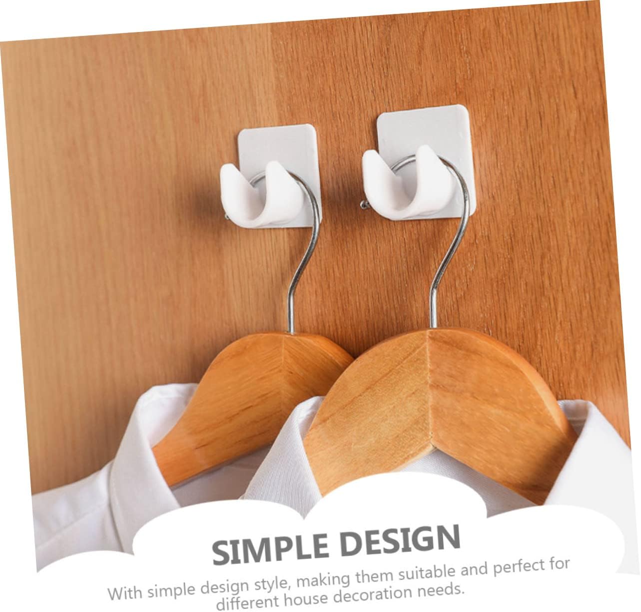 16pcs Adhesive Curtain Rod Brackets No Drill Mounting Hooks Versatile Holder for Smooth for Home Bedroom Living Room Kitchen and Office