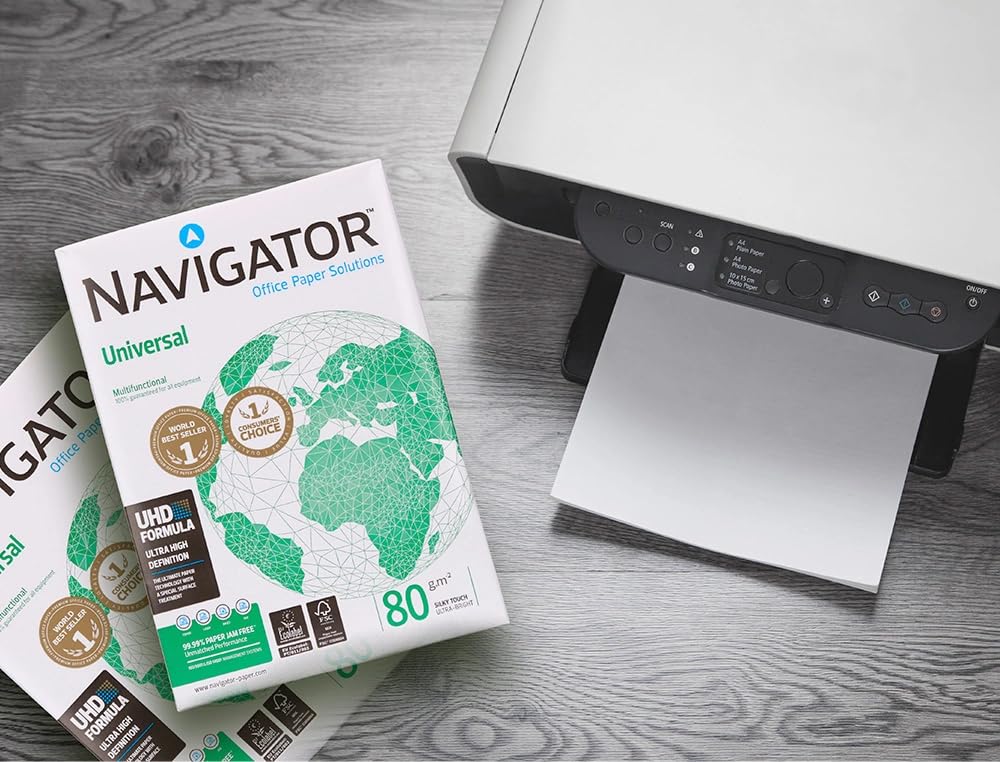 Palet folios NAVIGATOR - Pallet palel - 60 cajas (300 Paquetes de 500 Hojas). Papel multifuncion din a4 80 gramos.