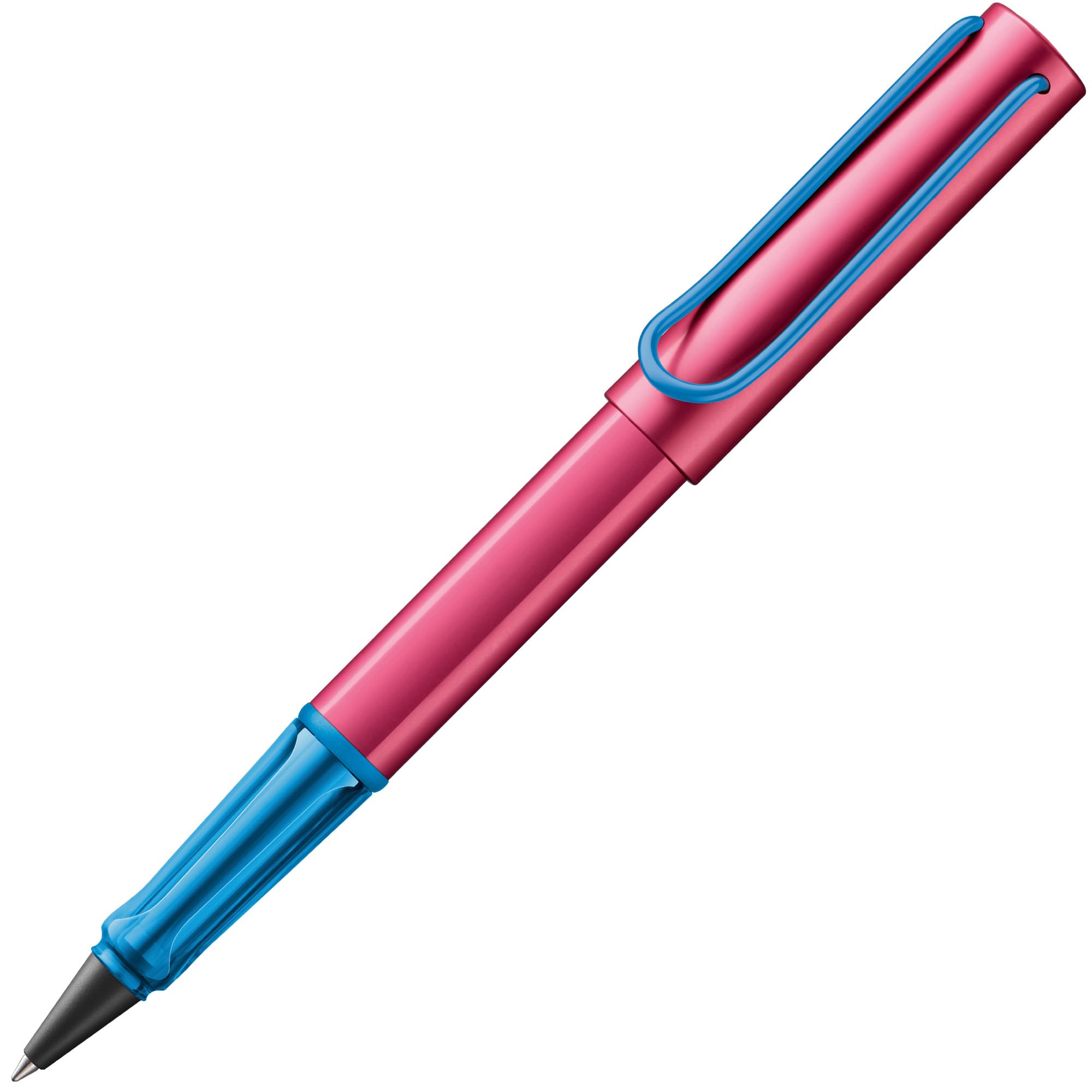 Lamy AL-star rollerskate - Rollerball Pen pen with transparent, ergonomic grip & line width M - lightweight aluminum body - including rollerball refill M 63 in black