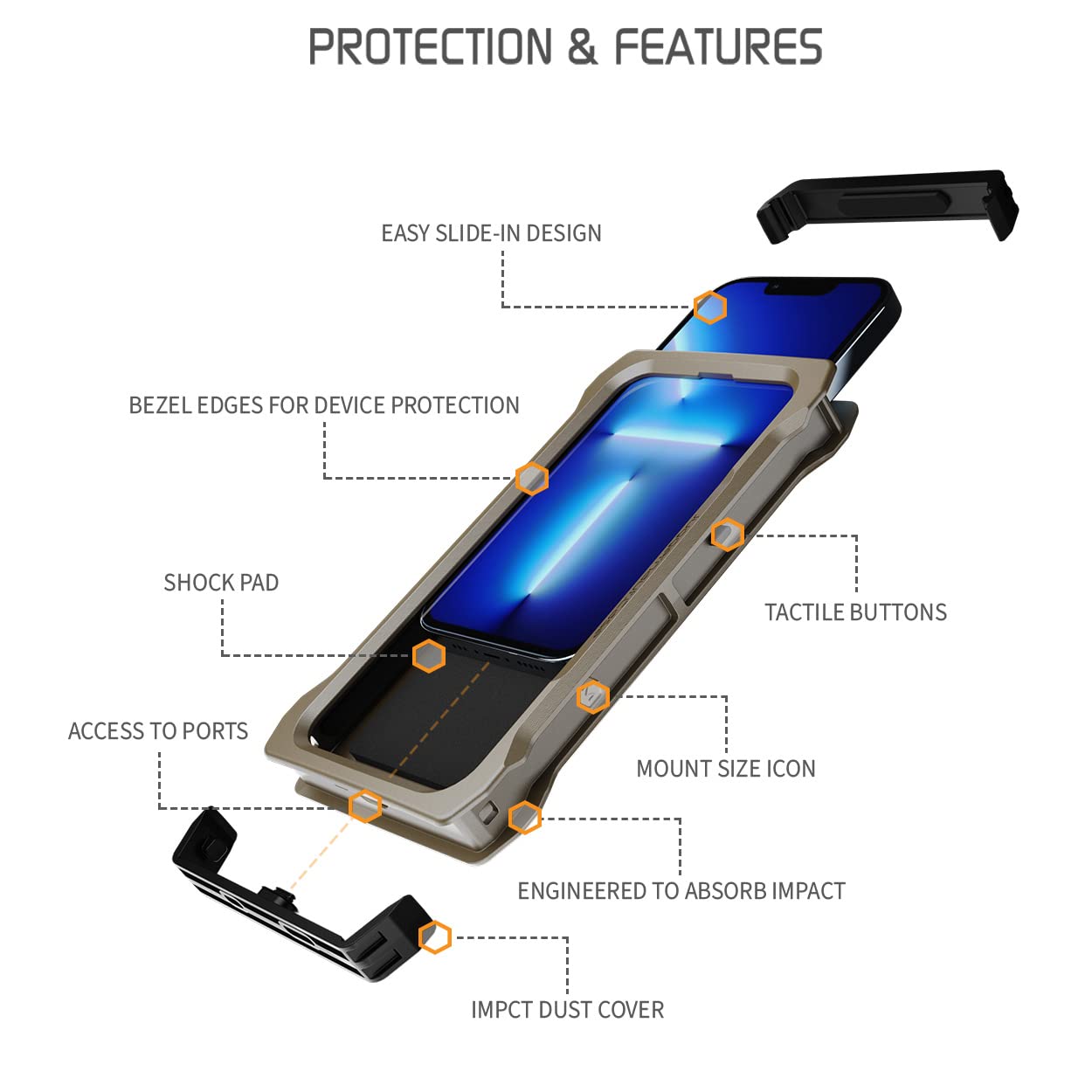 Amazon.com: Juggernaut.Case - iPhone 13 IMPCT - Funda táctica para