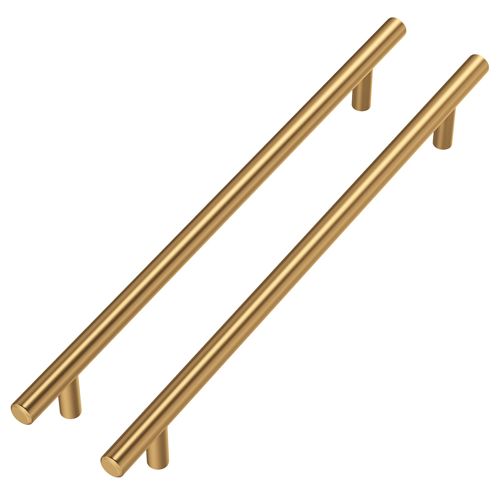 Goldenwarm 10 Stück Möbel Gold Möbelgriffe Vintage Schrankgriffe Edelstahl Griffe für Küchenschränke Türgriffe Schrank Küchengriffe 204mm Lochabstand