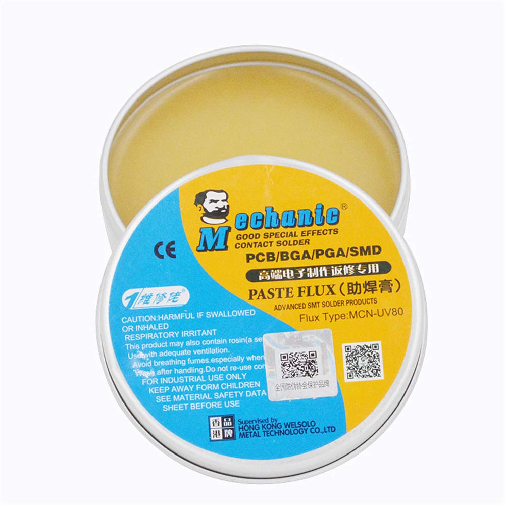 Mecánico Mcn-Uv80 Pasta De Soldadura No Limpia Flujo De Soldadura Tin Bga Flujo De Soldadura Eléctrica Para Pcb Bga Smd - 5 Piezas