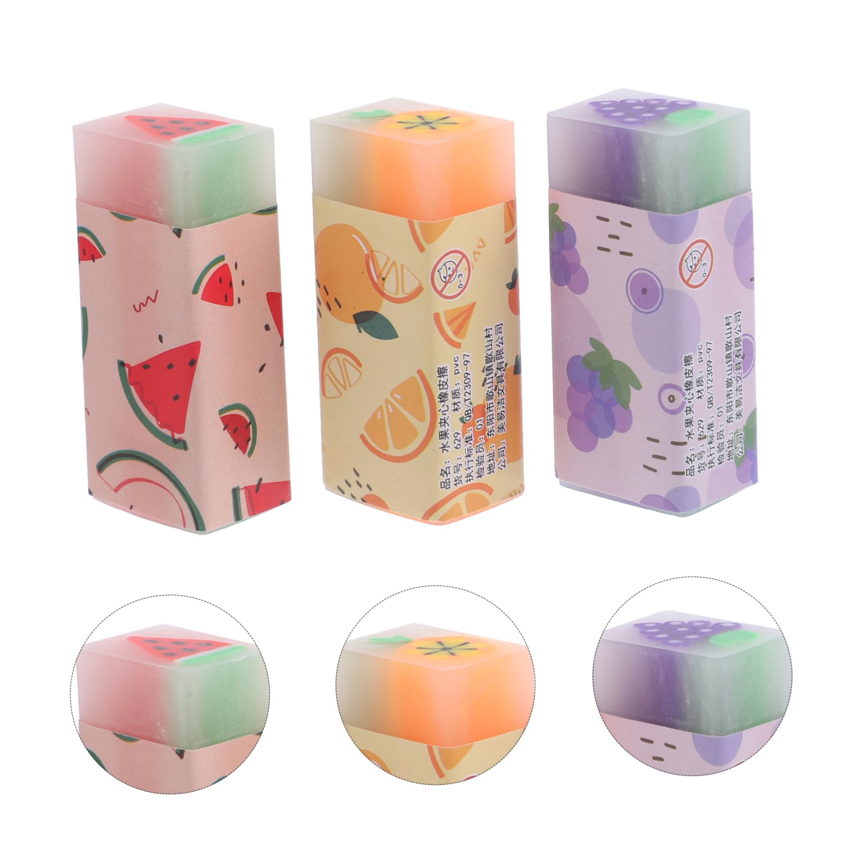 Gomme da Matita Frutta 36 Pezzi in Gomma, Profumate | Back To School Party, Forme Creative e Adorabili, per Studenti e Bambini