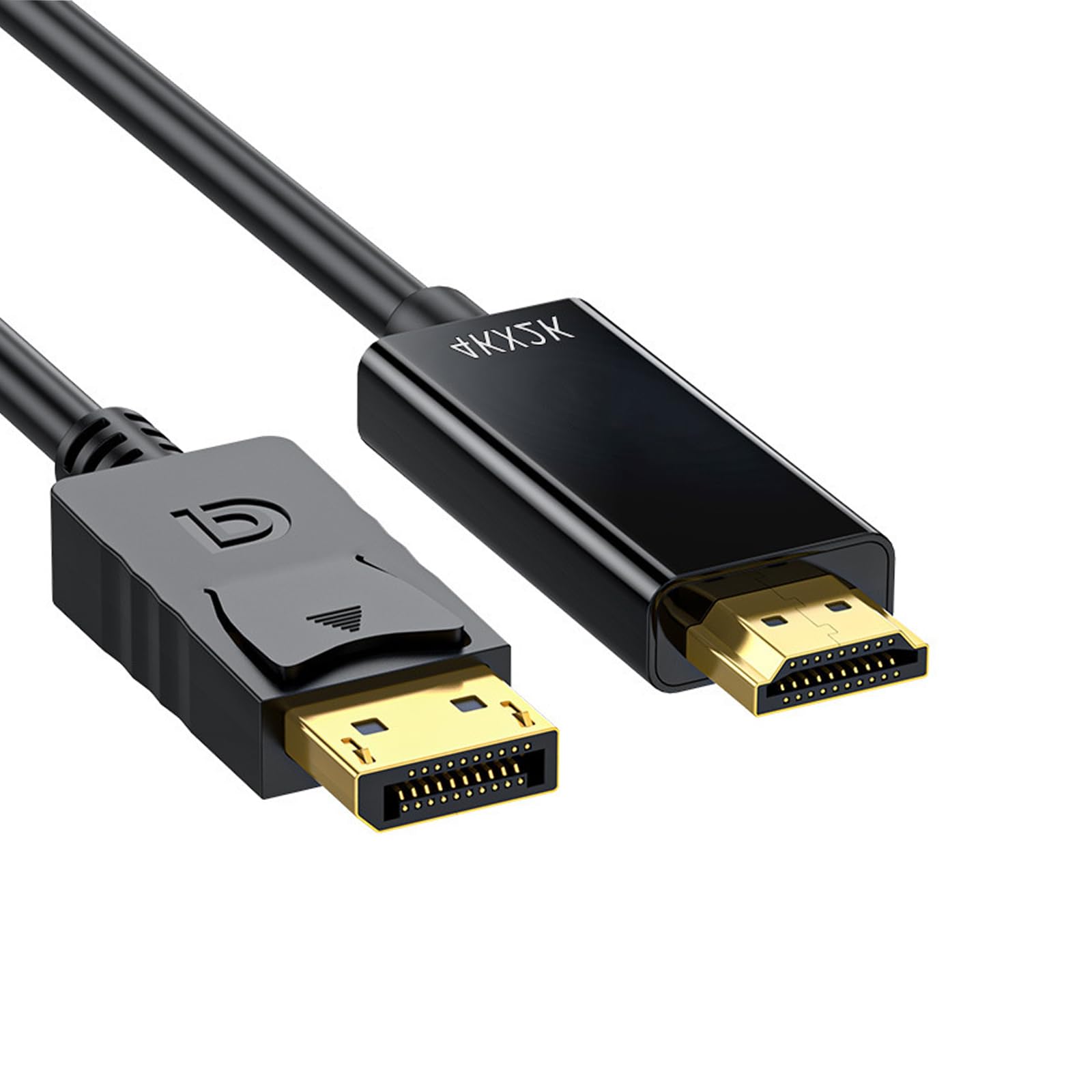 VIEVRE 4K Displayport auf HDMI Kabel 3M, Unidirektionales Displayport Kabel zu HDMI für Monitor, Projektor, Laptop