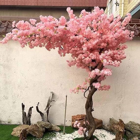 Albero Di Ciliegio Artificiale 1,5m - Fiori Rosa In Seta, Decorazione Per Casa, Feste E Matrimoni - Foto 9