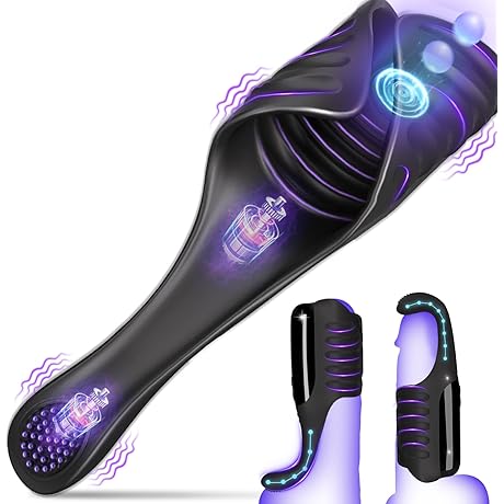 Adjustable Tapping Vibrating Male Masturbator