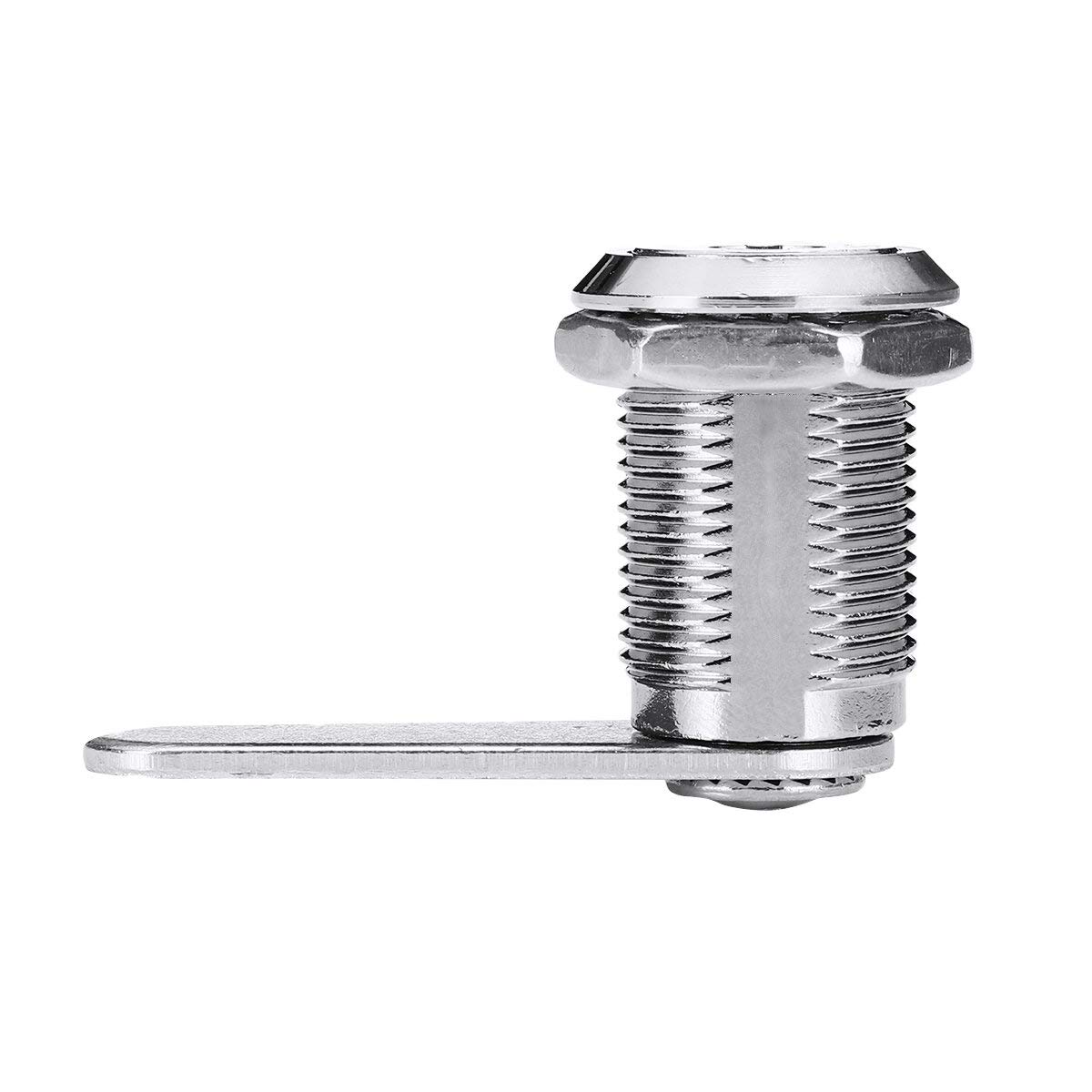 Silver Tubular Cam Lock +2 Key For Gumball/Candy Bulk Vending Machine Cabinet Lock (30Mm)