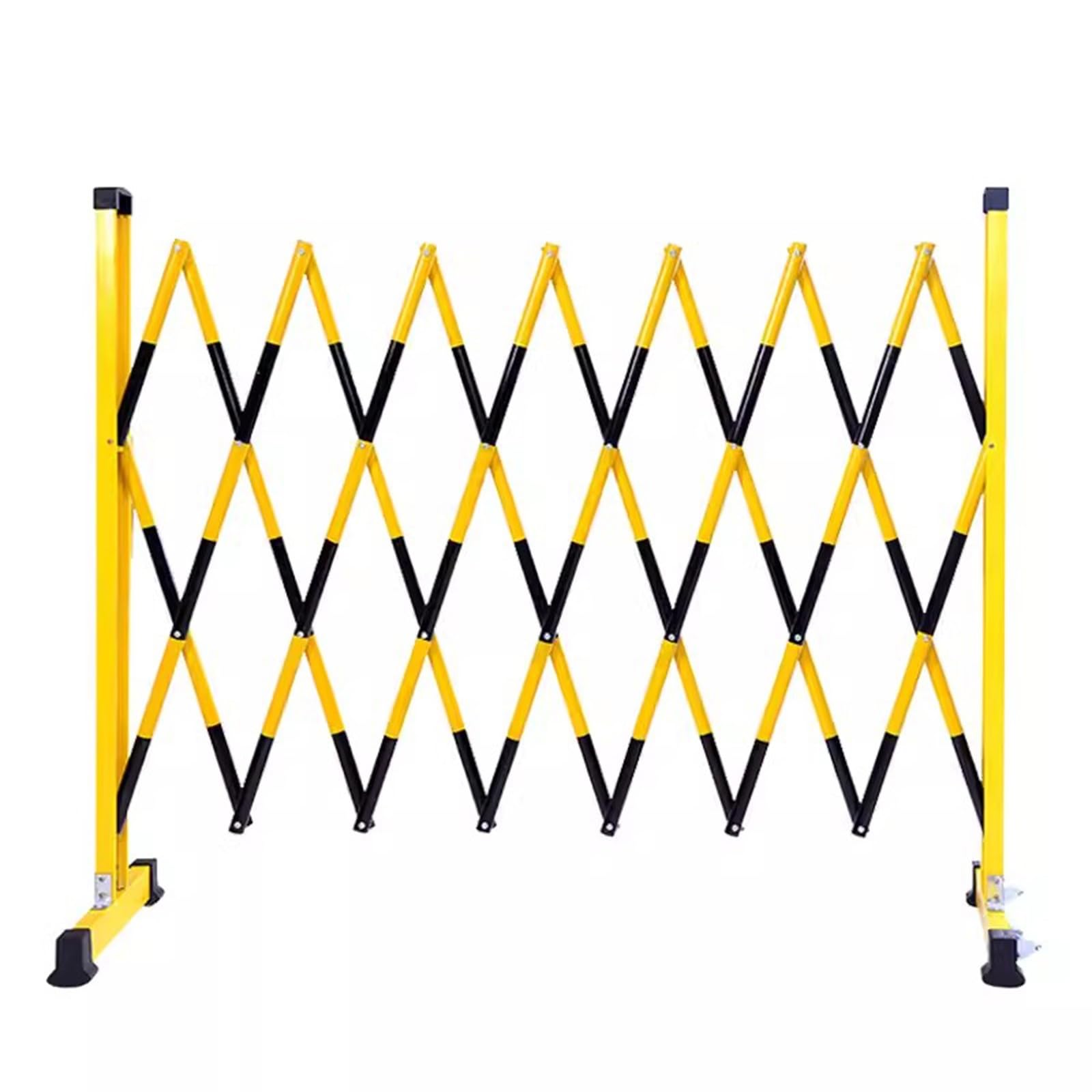 Barrière rétractable portable 120 x 250 cm clôture de circulation en métal réglable