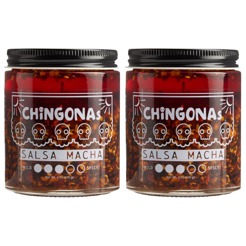 Amazon.com : CHiNGONAs Salsa Macha (2-Pack) - Gourmet Mexican Oil