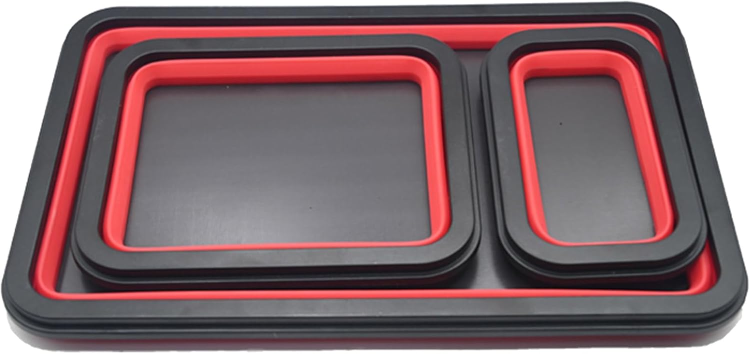 Rectangle Parts Trays Storage Box Rectangular Screw Holder Organizers For Electronics Repair Small Components Portable Tool Keeper