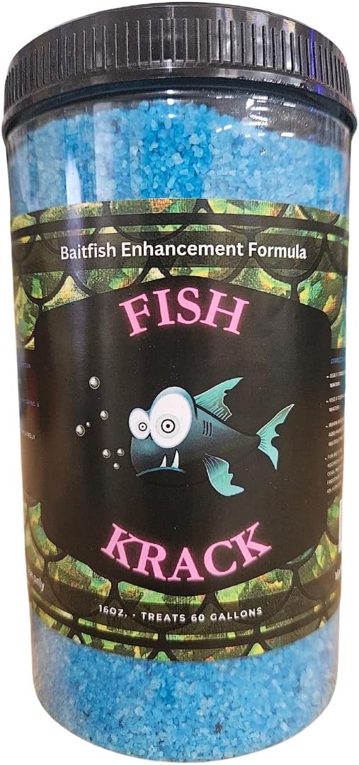 Baitfish Enhancement and Keeping Formula Additive for Minnow Buckets, Livewells and Bait Tanks. Keeps Holding Fish Alive Longer, Healthier, and Improves Performance Levels.