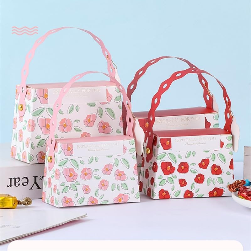 Miniatura 4 de MODADA Bolsas de regalo, regalos de boda, cajas de regalo de dulces con asas, bolsas de embalaje de papel para invitados, baby shower, cumpleaños,