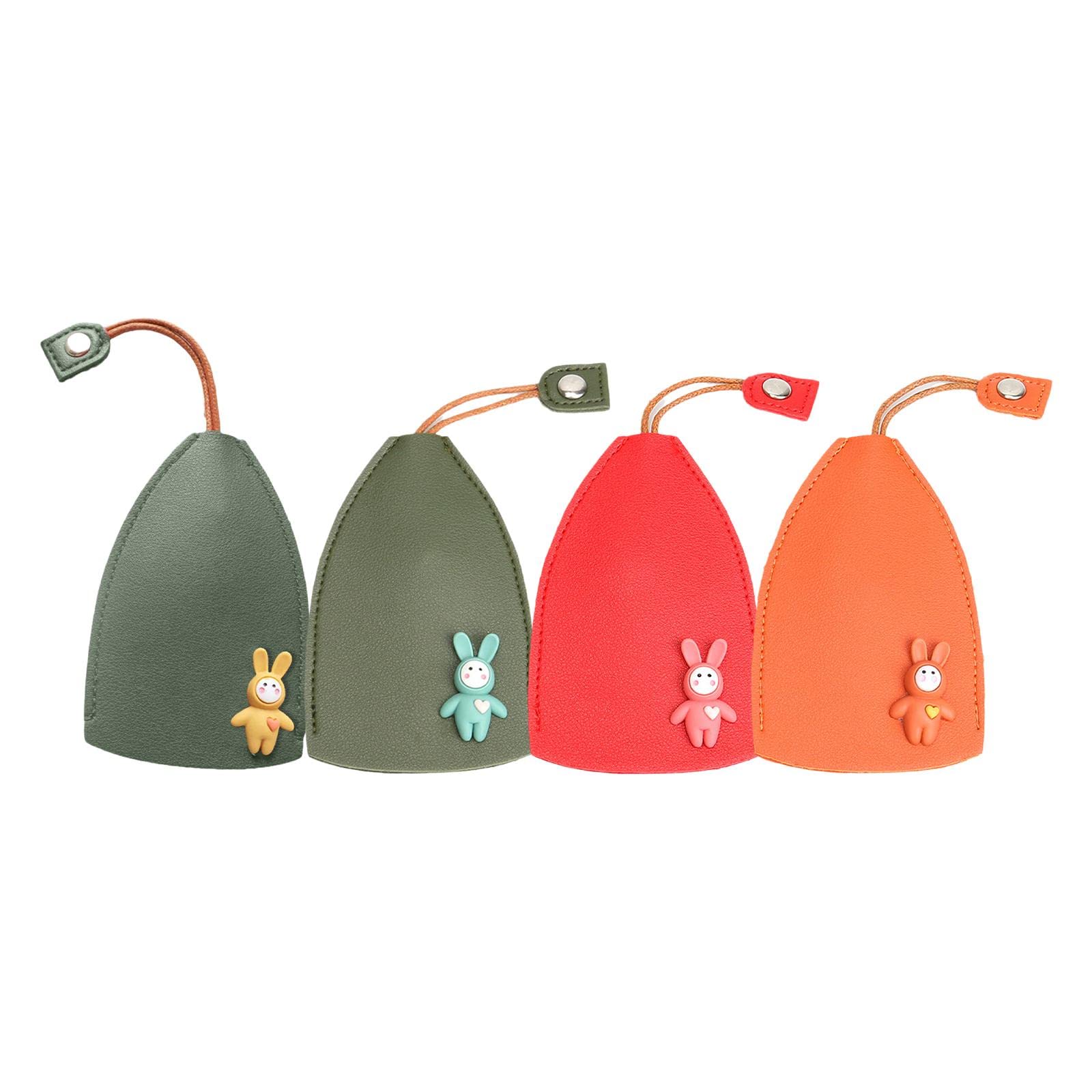 Unisex Cute Fruits Pull Type Key Bag,PU Leather Key Wallets Housekeepers, Car Key Holder Case,Car Key Case for Men Women