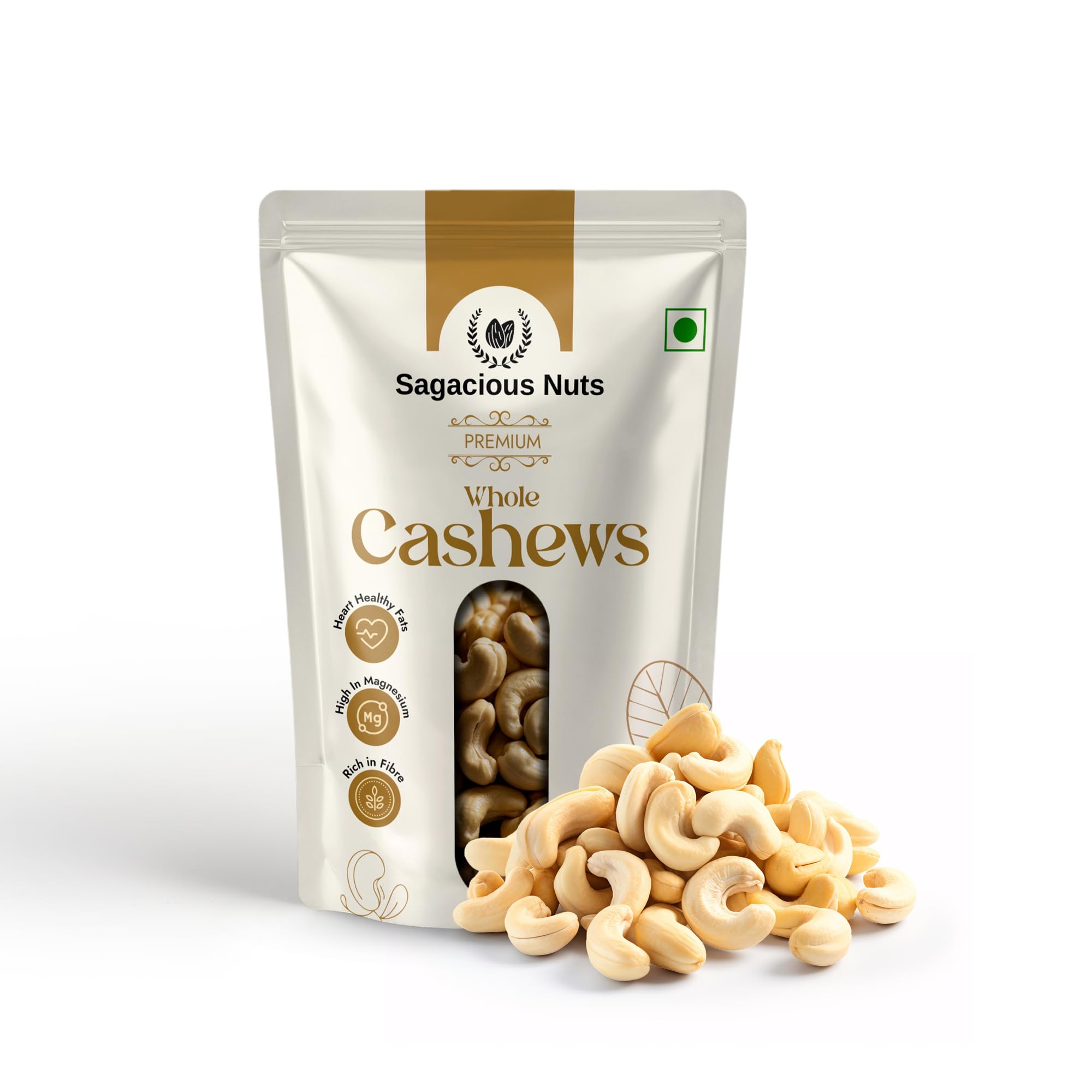 SAGACIOUS Whole Cashew Nuts 500g | Premium Quality | Rich in Protein Magnesium & Phosphorus | Gluten Free | Healthy Nuts & Dry Fruits-image-15
